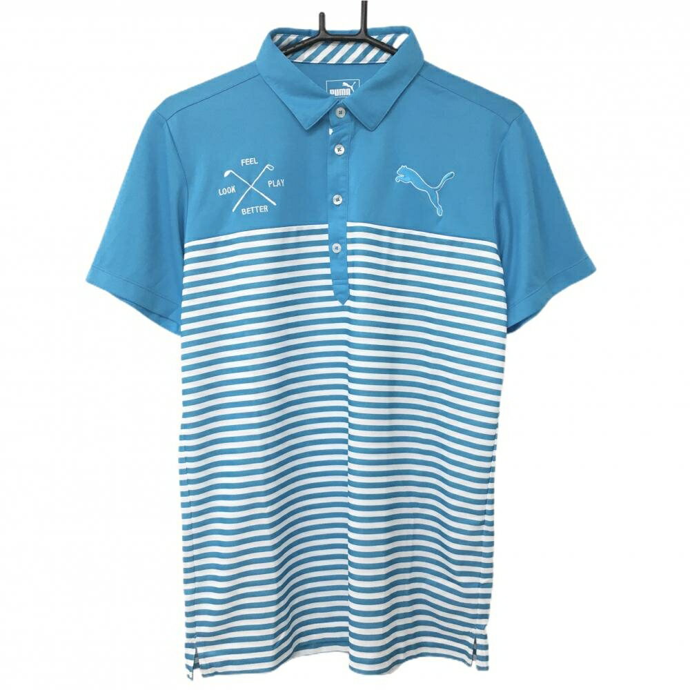 商品説明 ブランド PUMA アイテム 半袖ポロシャツ 表記サイズ XL ※海外サイズの場合もございます。必ず実寸サイズをご確認ください。 実寸サイズ 　身幅：約53cm　袖丈：約20.5cm　肩幅：約44cm　着丈：約71.5cm ※実寸サイズの採寸方法については、こちらをご覧ください。 ★実寸サイズは平台に平置きして外寸を測定しており、商品によっては若干の誤差が生じます。数cmの誤差は予めご了承くださいませ。 特徴・仕様 適応時期 春 ・ 夏 商品ランク A コメント 袖・後ろ裾糸引き 商品ランク（ゴルフウェア） N 新品（タグ付き) S 新品未使用品（タグなし） A+ 使用感や汚れ等がない、または目立たない綺麗な中古品 A 使用感や汚れ等が少ない美品や良品 B+ 使用感や中小の汚れ等がある一般的な中古品 B 使用感や大中の汚れ等がある一般的な中古品 C 使用感や大中の汚れ、小さな穴等がある中古品 商品ランク（ゴルフシューズ） N 新品（タグ付き) S 新品未使用品（タグなし） A+ しわや汚れ等がない、または少ない綺麗な中古品 A しわや小さな汚れはあるが、使用感が少ない美品や良品 B+ しわや中小の汚れ、使用感がある一般的な中古品 B しわや大中の汚れ、使用感がある一般的な中古品 C しわや大中の汚れ、使用感がある中古品 D しわや大きな汚れ、使用感がある中古品 &nbsp;★A+～CランクはUSED品となりますので、神経質な方はご入札をお控えください。 &nbsp;★Nランクは新品商品ですが、一部保管時による汚れ等があります。商品説明や写真で必ずご確認ください。　