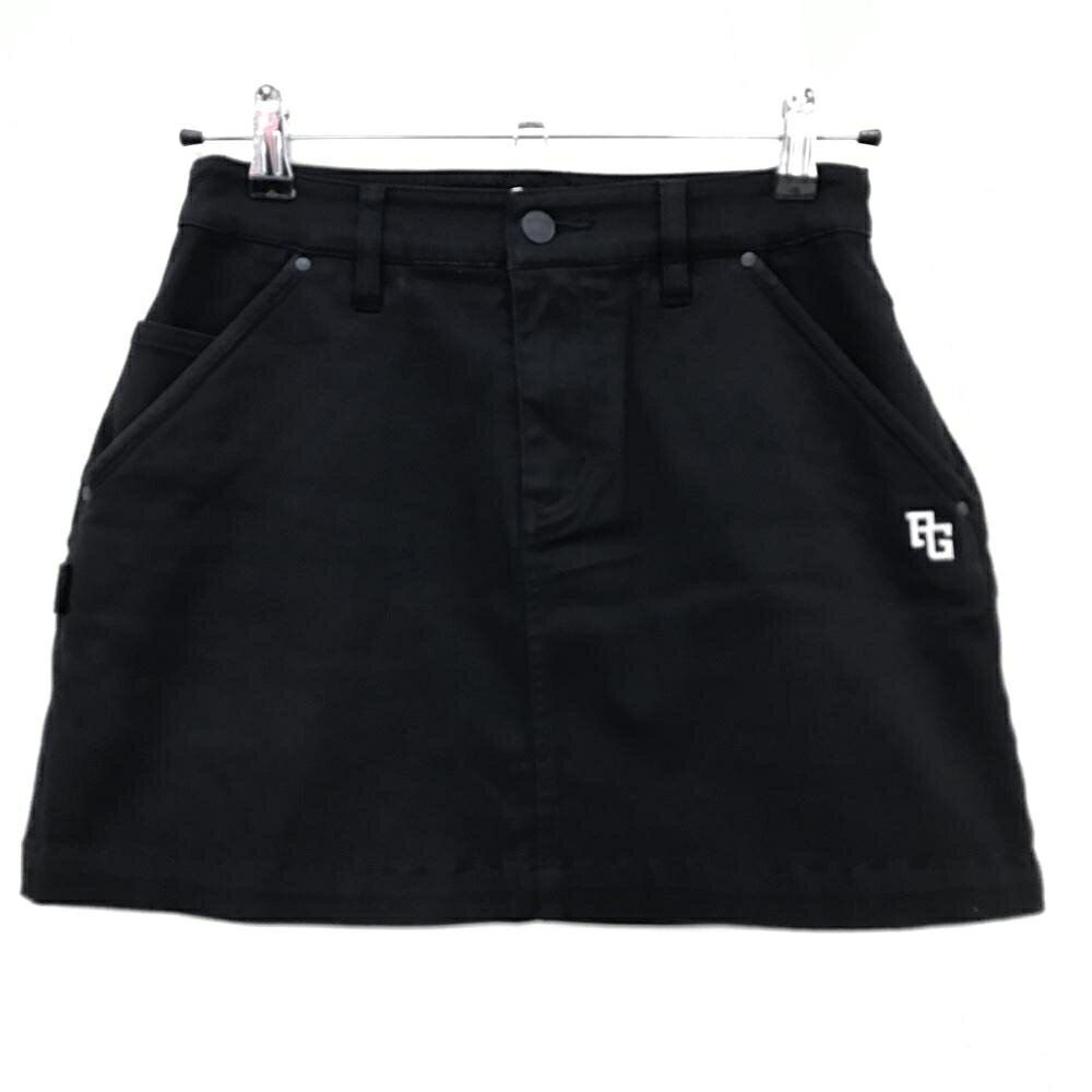 【美品】パーリーゲイツ スカート ネイビー×白 コットン混 ストレッチ レディース 0(S) ゴルフウェア PEARLY GATES