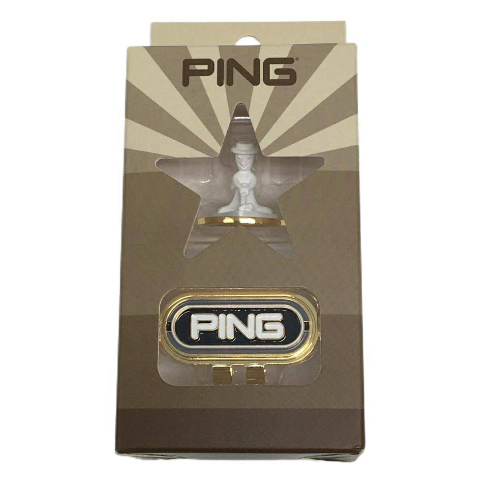 【新品】ピン クリップマーカー 白×黒×ゴールド ミスターピン ゴルフ PING