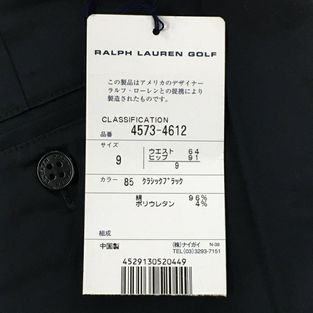 レオナード 楽天市場店のラルフローレンゴルフ パンツ 黒 無地 シンプル 紙タグ付 レディース 9 ゴルフウェア Ralph Lauren｜アングル3