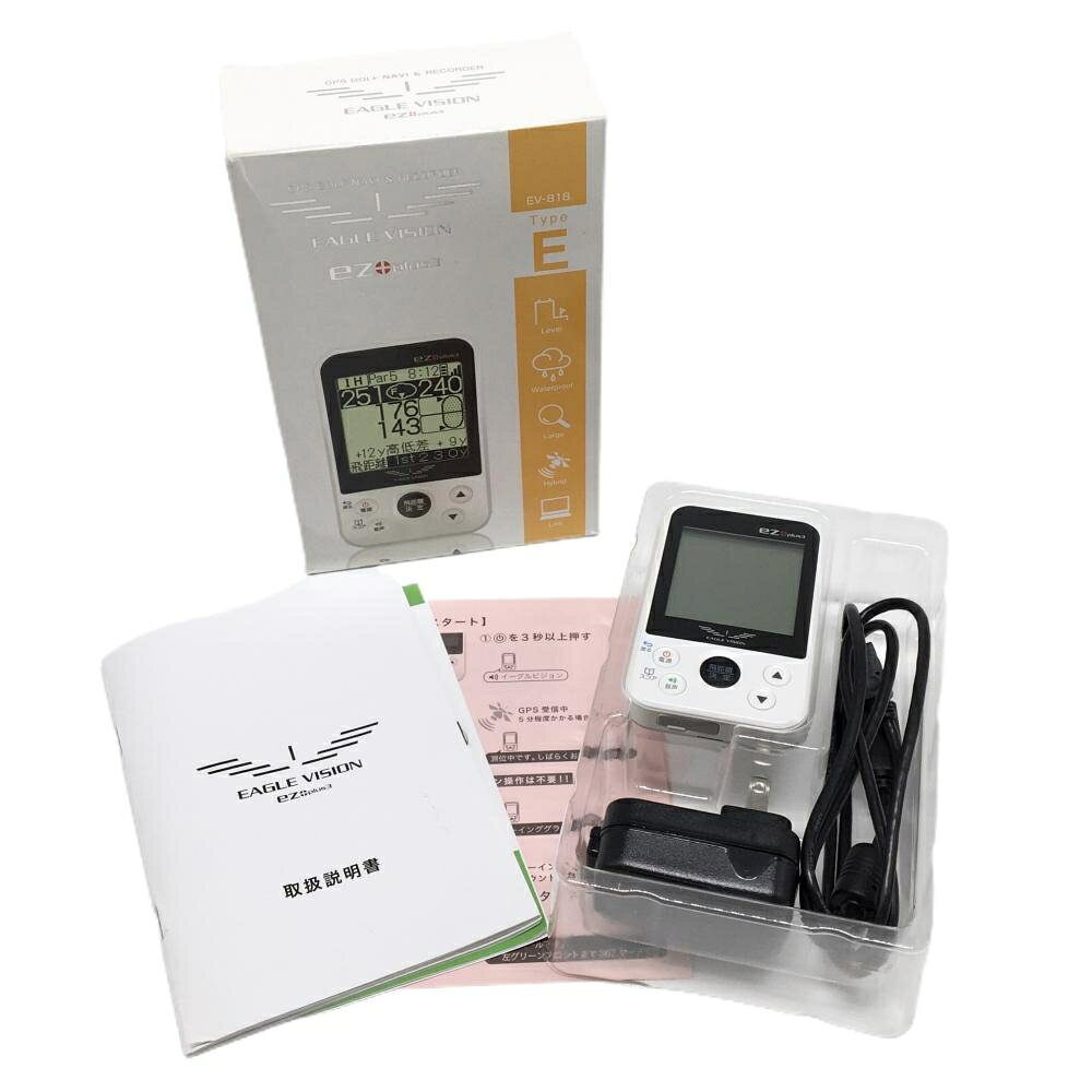 商品説明 ブランド EAGLE VISION アイテム GPSゴルフナビ 表記サイズ ※海外サイズの場合もございます。必ず実寸サイズをご確認ください。 実寸サイズ ※実寸サイズの採寸方法については、こちらをご覧ください。 ★実寸サイズは平台に平置きして外寸を測定しており、商品によっては若干の誤差が生じます。数cmの誤差は予めご了承くださいませ。 特徴・仕様 付属品 商品ランク A コメント 本体小傷あり 商品ランク（ゴルフウェア） N 新品（タグ付き) S 新品未使用品（タグなし） A+ 使用感や汚れ等がない、または目立たない綺麗な中古品 A 使用感や汚れ等が少ない美品や良品 B+ 使用感や中小の汚れ等がある一般的な中古品 B 使用感や大中の汚れ等がある一般的な中古品 C 使用感や大中の汚れ、小さな穴等がある中古品 商品ランク（ゴルフシューズ） N 新品（タグ付き) S 新品未使用品（タグなし） A+ しわや汚れ等がない、または少ない綺麗な中古品 A しわや小さな汚れはあるが、使用感が少ない美品や良品 B+ しわや中小の汚れ、使用感がある一般的な中古品 B しわや大中の汚れ、使用感がある一般的な中古品 C しわや大中の汚れ、使用感がある中古品 D しわや大きな汚れ、使用感がある中古品 &nbsp;★A+～CランクはUSED品となりますので、神経質な方はご入札をお控えください。 &nbsp;★Nランクは新品商品ですが、一部保管時による汚れ等があります。商品説明や写真で必ずご確認ください。　