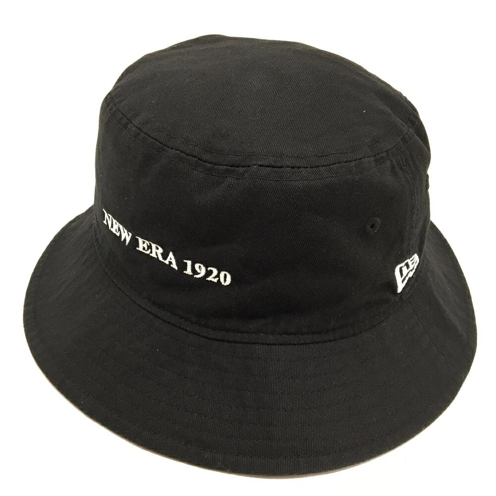 【美品】ニューエラ リバーシブルハット 黒×ブルー ロゴ刺しゅう ゴルフウェア New Era