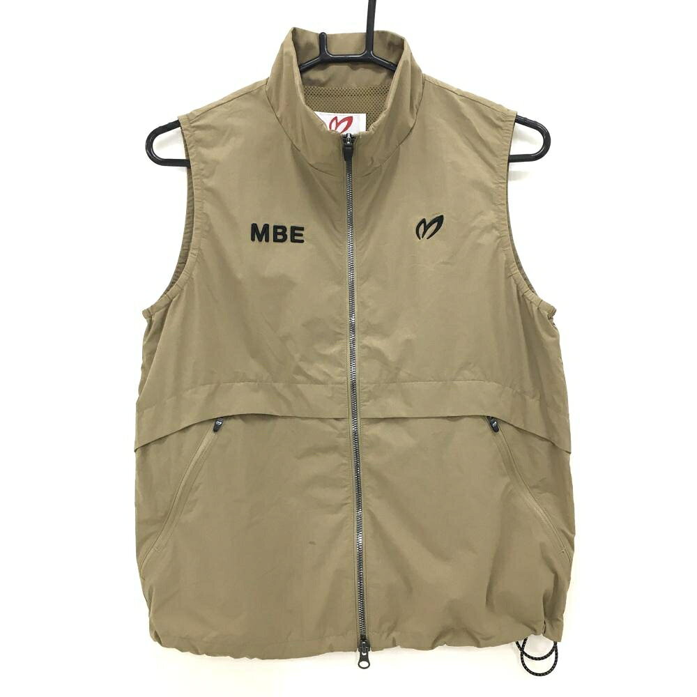【超美品】マスターバニー ジップベスト ブラウン 裏地メッシュ レディース 0(S) ...