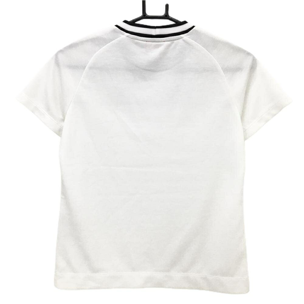 【超美品】アルチビオ Tシャツ 白 胸元ロゴ レディース 36(S) ゴルフウェア archivio
