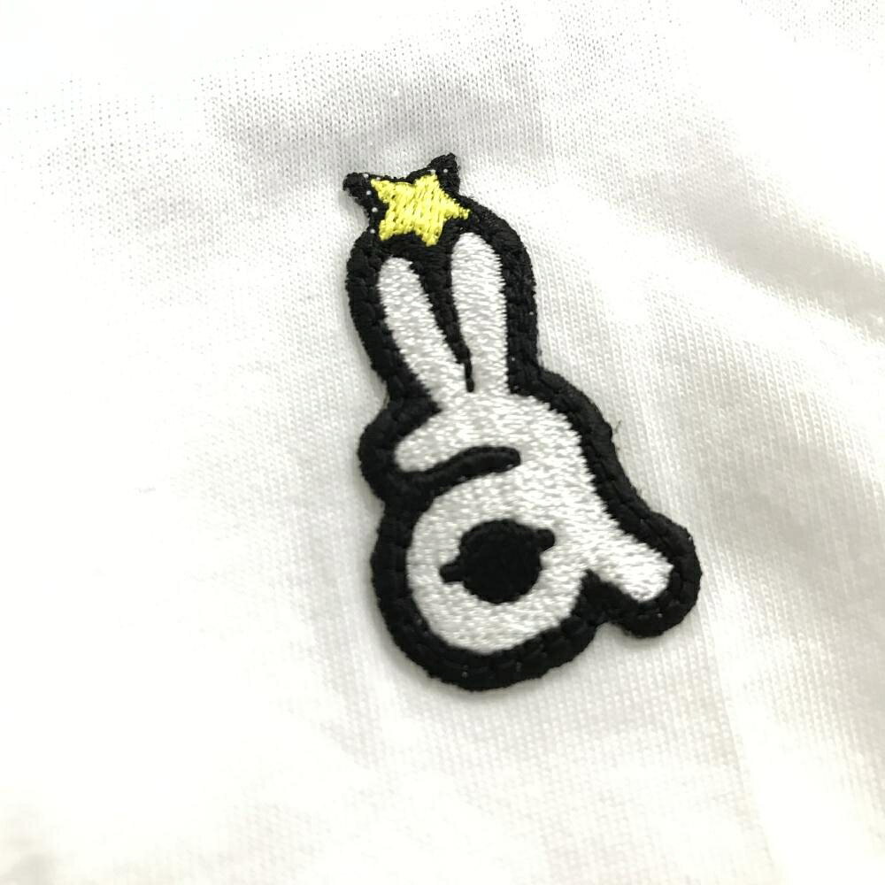 レオナード 楽天市場店の【超美品】アルチビオ ノースリーブポロシャツ 白×ネイビー 前裾透け感 レディース 36(S) ゴルフウェア archivio｜アングル3