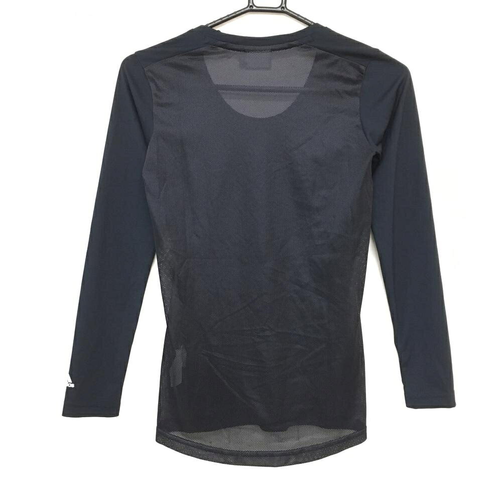 【超美品】アディダス インナーシャツ ネイビー 後身頃メッシュ レディース S/P ゴルフウェア adidas