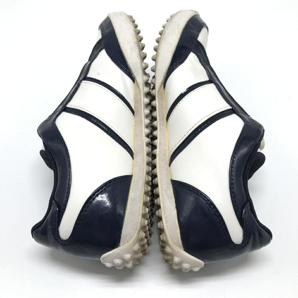プーマ ゴルフシューズ 白×ネイビー 193527-01 スパイクレス ダイヤル式 BOA レディース 24.0 ゴルフウェア PUMA