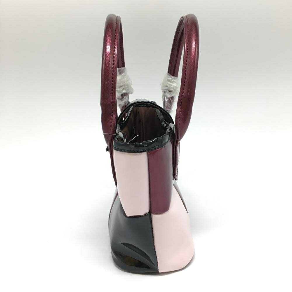 レオナード 楽天市場店の【新品】マジェスティ カートバッグ ピンク×ボルドー ブロック 光沢 ゴルフ MAJESTY｜アングル2