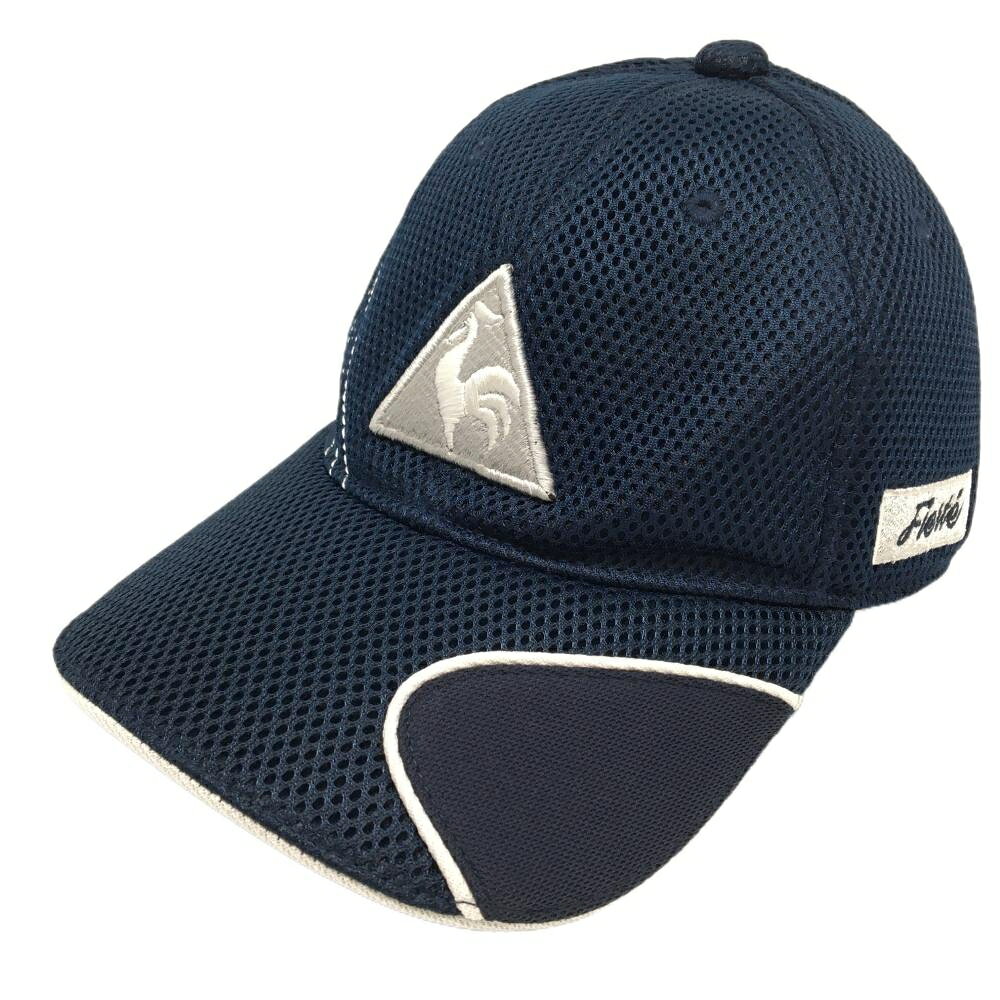 ルコック メッシュキャップ ネイビー ビッグロゴ刺しゅう F(57cm-59cm) ゴルフウェア le coq sportif