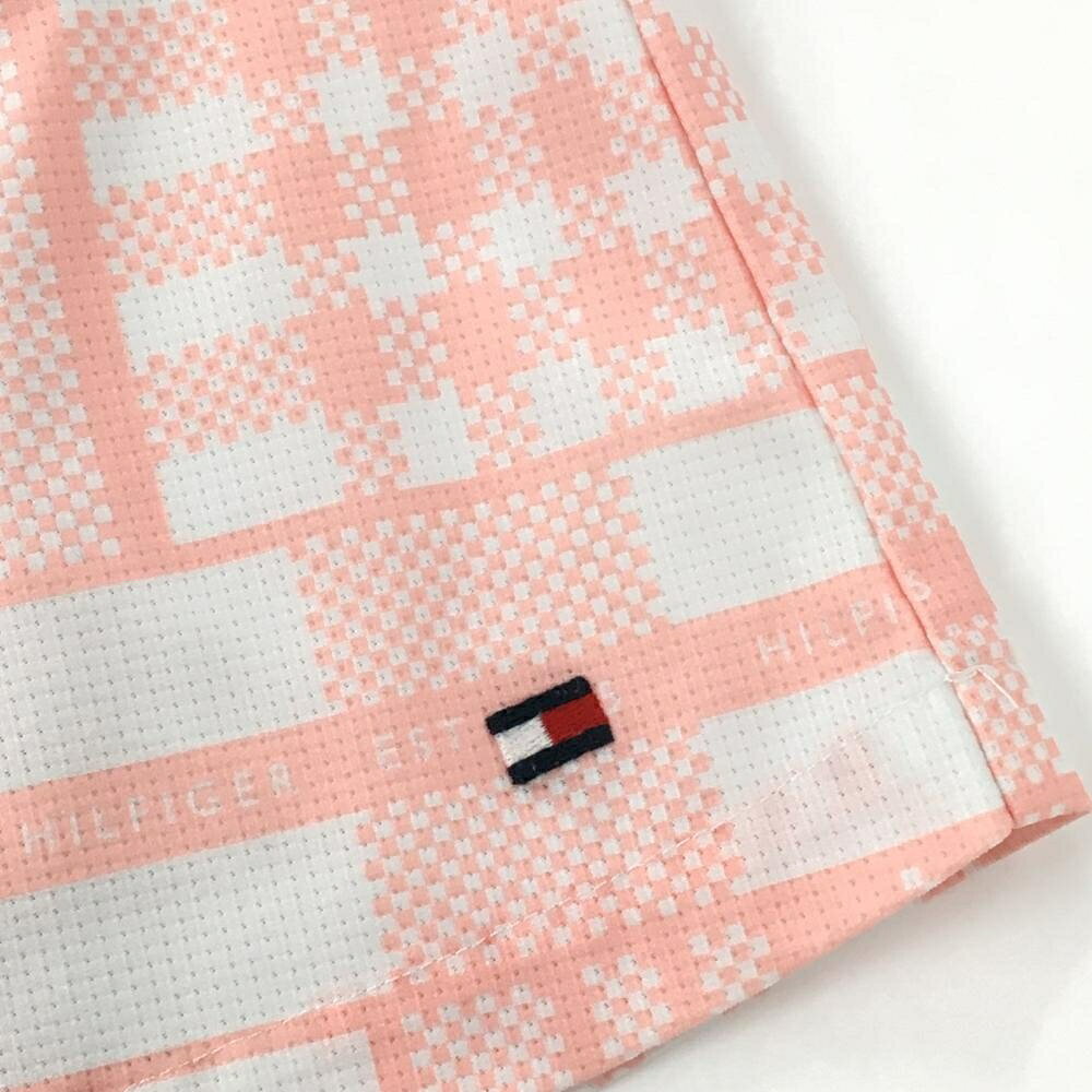 レオナード 楽天市場店の【超美品】トミーヒルフィガーゴルフ キュロットスカート ピンク×白 レディース M ゴルフウェア 2024年モデル Tommy Hilfiger Golf｜アングル3