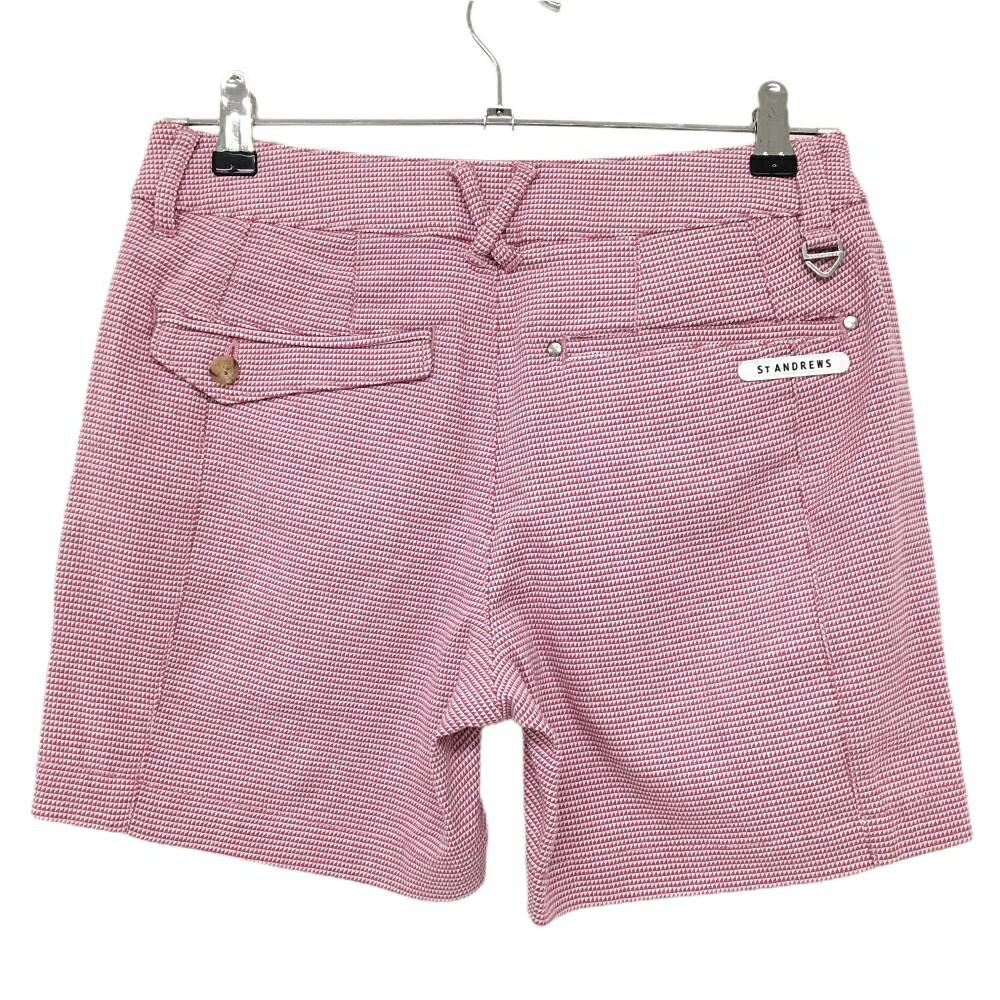 【美品】セントアンドリュース ハーフパンツ ピンク 総柄 レディース M ゴルフウェア St ANDREWS