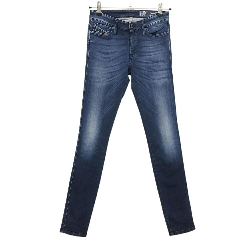 【美品】ディーゼル パンツ ネイビー Skinzee-Ne スキニー デニム ストレッチ レディース 27 ゴルフウェア DIESEL