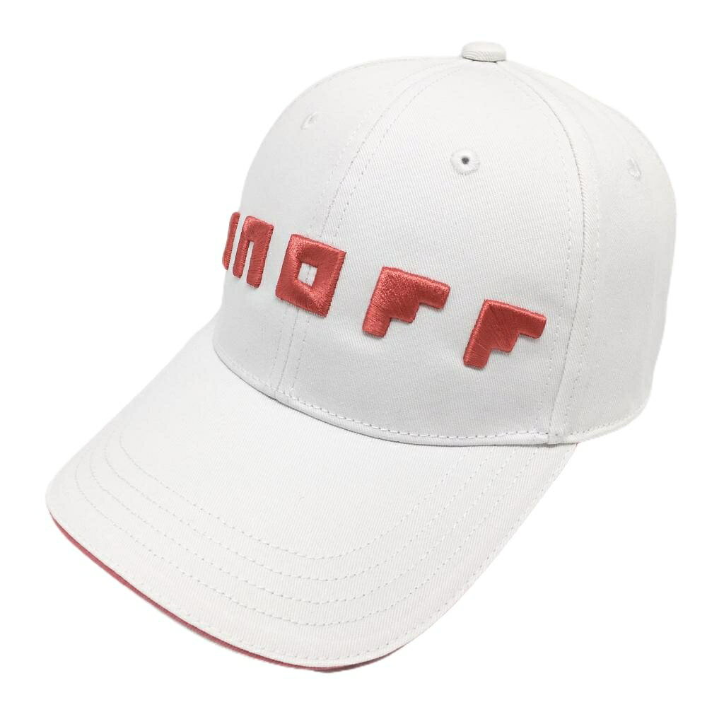 【未使用品】オノフ キャップ 白×レッド系 立体ロゴ ゴルフウェア ONOFF