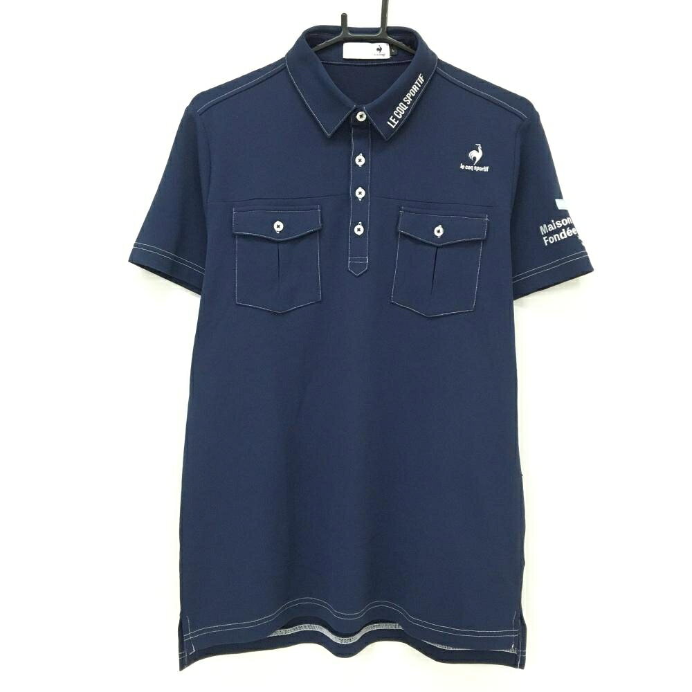 商品説明 ブランド le coq sportif アイテム 半袖ポロシャツ 表記サイズ L ※海外サイズの場合もございます。必ず実寸サイズをご確認ください。 実寸サイズ 　身幅：約53.5cm　袖丈：約20.5cm　肩幅：約43cm　着丈：約72.5cm ※実寸サイズの採寸方法については、こちらをご覧ください。 ★実寸サイズは平台に平置きして外寸を測定しており、商品によっては若干の誤差が生じます。数cmの誤差は予めご了承くださいませ。 特徴・仕様 適応時期 春 ・ 夏 商品ランク B+ コメント ネック・袖口薄汚れ、サイド糸引き 商品ランク（ゴルフウェア） N 新品（タグ付き) S 新品未使用品（タグなし） A+ 使用感や汚れ等がない、または目立たない綺麗な中古品 A 使用感や汚れ等が少ない美品や良品 B+ 使用感や中小の汚れ等がある一般的な中古品 B 使用感や大中の汚れ等がある一般的な中古品 C 使用感や大中の汚れ、小さな穴等がある中古品 商品ランク（ゴルフシューズ） N 新品（タグ付き) S 新品未使用品（タグなし） A+ しわや汚れ等がない、または少ない綺麗な中古品 A しわや小さな汚れはあるが、使用感が少ない美品や良品 B+ しわや中小の汚れ、使用感がある一般的な中古品 B しわや大中の汚れ、使用感がある一般的な中古品 C しわや大中の汚れ、使用感がある中古品 D しわや大きな汚れ、使用感がある中古品 &nbsp;★A+～CランクはUSED品となりますので、神経質な方はご入札をお控えください。 &nbsp;★Nランクは新品商品ですが、一部保管時による汚れ等があります。商品説明や写真で必ずご確認ください。　