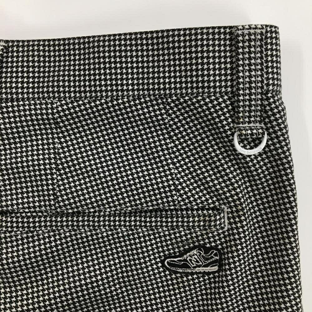 レオナード 楽天市場店の【美品】ニューバランス パンツ 白×黒 千鳥格子 スニーカーワッペン メンズ 4(M) ゴルフウェア New Balance｜アングル3