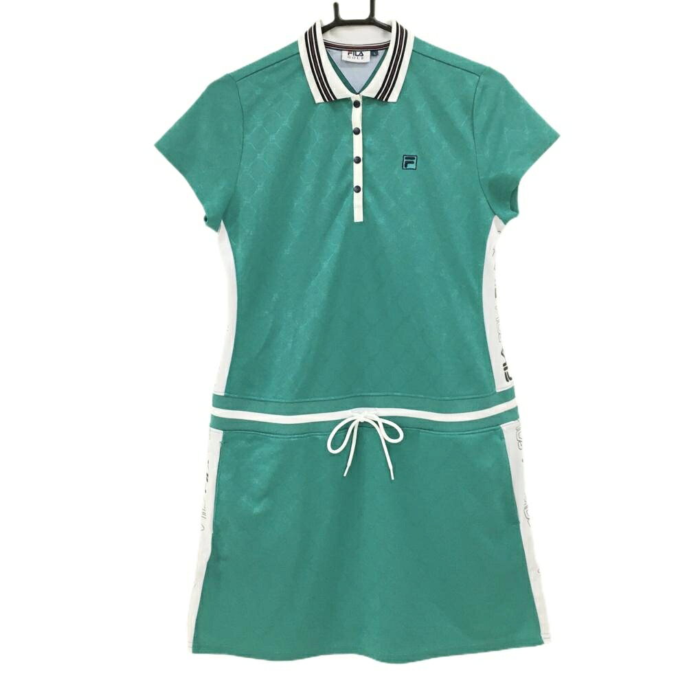 商品説明 ブランド FILA GOLF アイテム 半袖ポロワンピース 表記サイズ L ※海外サイズの場合もございます。必ず実寸サイズをご確認ください。 実寸サイズ 　身幅：約46.5cm　袖丈：約14cm　肩幅：約37cm　着丈：約85cm ※実寸サイズの採寸方法については、こちらをご覧ください。 ★実寸サイズは平台に平置きして外寸を測定しており、商品によっては若干の誤差が生じます。数cmの誤差は予めご了承くださいませ。 特徴・仕様 サイドロゴライン　ウエスト調節紐　 適応時期 夏 商品ランク A コメント 襟薄汚れ、腹部・後ろポケット糸引き 商品ランク（ゴルフウェア） N 新品（タグ付き) S 新品未使用品（タグなし） A+ 使用感や汚れ等がない、または目立たない綺麗な中古品 A 使用感や汚れ等が少ない美品や良品 B+ 使用感や中小の汚れ等がある一般的な中古品 B 使用感や大中の汚れ等がある一般的な中古品 C 使用感や大中の汚れ、小さな穴等がある中古品 商品ランク（ゴルフシューズ） N 新品（タグ付き) S 新品未使用品（タグなし） A+ しわや汚れ等がない、または少ない綺麗な中古品 A しわや小さな汚れはあるが、使用感が少ない美品や良品 B+ しわや中小の汚れ、使用感がある一般的な中古品 B しわや大中の汚れ、使用感がある一般的な中古品 C しわや大中の汚れ、使用感がある中古品 D しわや大きな汚れ、使用感がある中古品 &nbsp;★A+～CランクはUSED品となりますので、神経質な方はご入札をお控えください。 &nbsp;★Nランクは新品商品ですが、一部保管時による汚れ等があります。商品説明や写真で必ずご確認ください。　