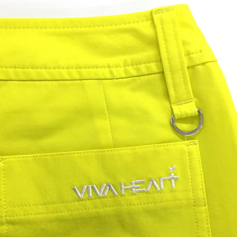レオナード 楽天市場店の【美品】ビバハート スカート イエロー 無地 内側インナーパンツ レディース 40(M) ゴルフウェア VIVA HEART｜アングル3