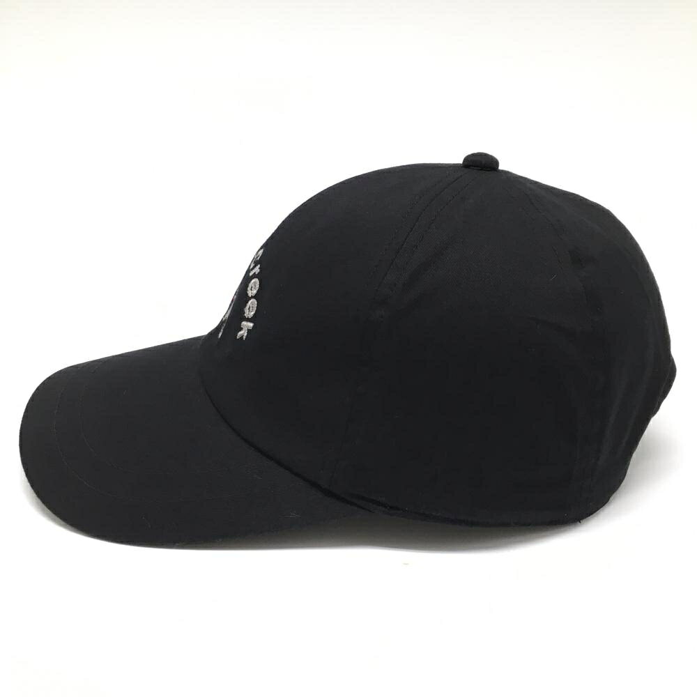 【超美品】ヒールクリーク キャップ 黒 ロゴ刺しゅう レディース 40 ゴルフウェア Heal Creek