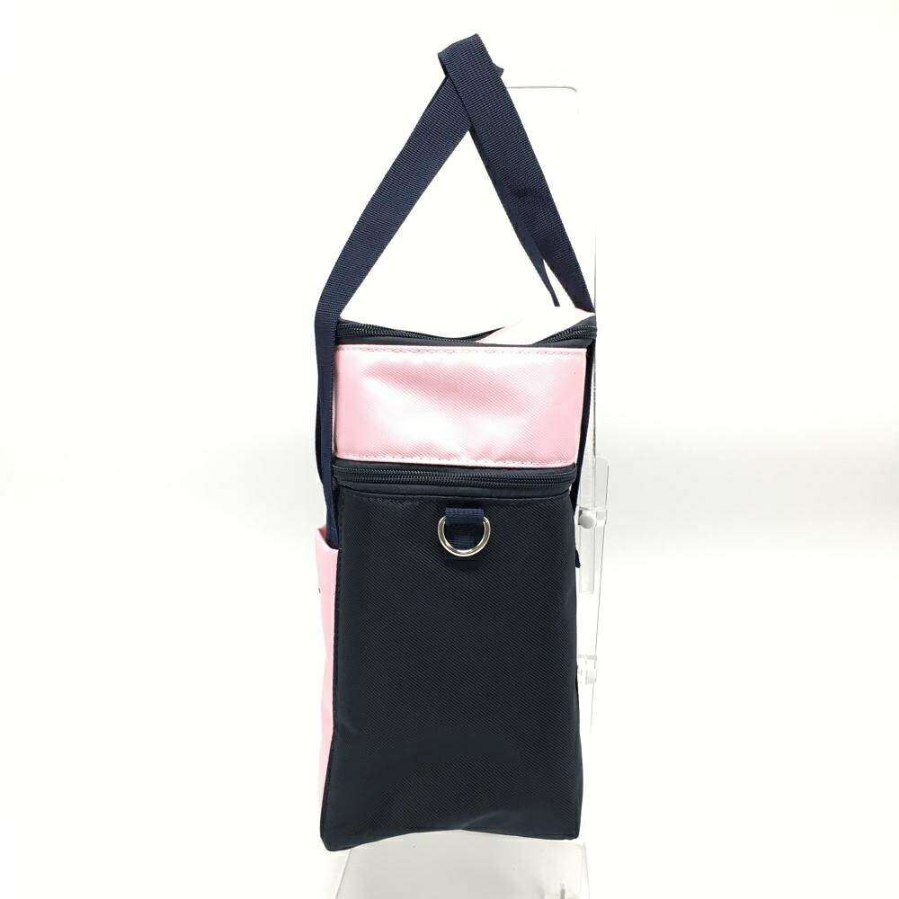 レオナード 楽天市場店の【超美品】ジャックバニー 2層式保冷カートバッグ ピンク×ネイビー 筒形 ゴルフ 2026年モデル Jack Bunny｜アングル2