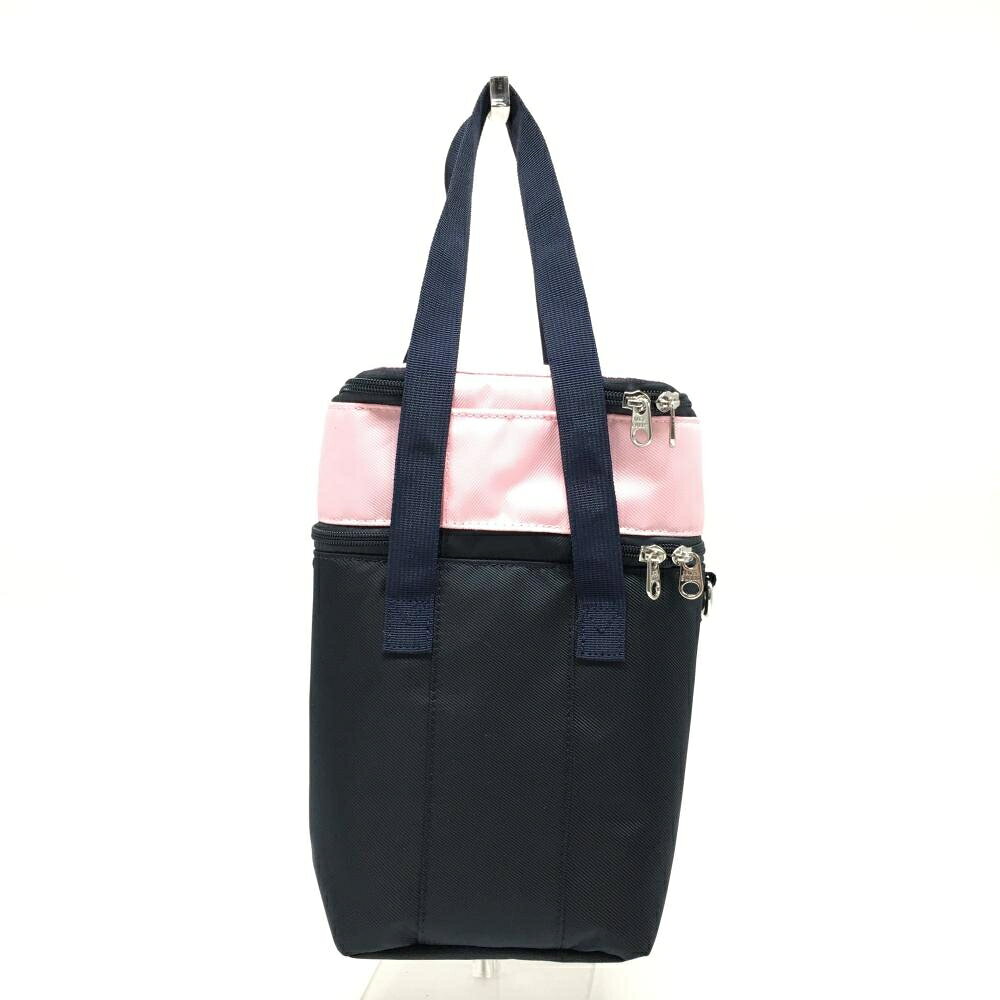 レオナード 楽天市場店の【超美品】ジャックバニー 2層式保冷カートバッグ ピンク×ネイビー 筒形 ゴルフ 2026年モデル Jack Bunny｜アングル3