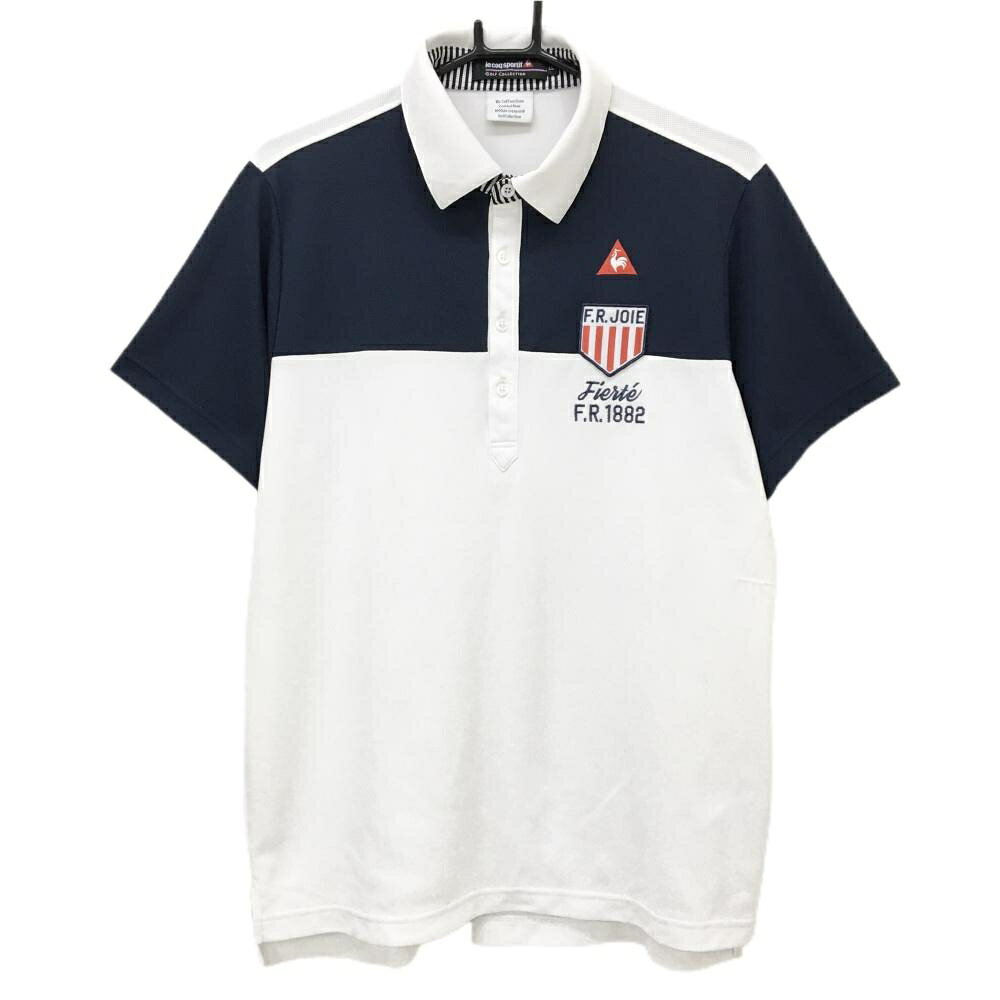 商品説明 ブランド le coq sportif アイテム 半袖ポロシャツ 表記サイズ LL ※海外サイズの場合もございます。必ず実寸サイズをご確認ください。 実寸サイズ 　身幅：約56cm　袖丈：約21cm　肩幅：約44cm　着丈：約72.5cm ※実寸サイズの採寸方法については、こちらをご覧ください。 ★実寸サイズは平台に平置きして外寸を測定しており、商品によっては若干の誤差が生じます。数cmの誤差は予めご了承くださいませ。 特徴・仕様 適応時期 春 ・ 夏 商品ランク B+ コメント サイズ糸引き、腹部汚れ小 商品ランク（ゴルフウェア） N 新品（タグ付き) S 新品未使用品（タグなし） A+ 使用感や汚れ等がない、または目立たない綺麗な中古品 A 使用感や汚れ等が少ない美品や良品 B+ 使用感や中小の汚れ等がある一般的な中古品 B 使用感や大中の汚れ等がある一般的な中古品 C 使用感や大中の汚れ、小さな穴等がある中古品 商品ランク（ゴルフシューズ） N 新品（タグ付き) S 新品未使用品（タグなし） A+ しわや汚れ等がない、または少ない綺麗な中古品 A しわや小さな汚れはあるが、使用感が少ない美品や良品 B+ しわや中小の汚れ、使用感がある一般的な中古品 B しわや大中の汚れ、使用感がある一般的な中古品 C しわや大中の汚れ、使用感がある中古品 D しわや大きな汚れ、使用感がある中古品 &nbsp;★A+～CランクはUSED品となりますので、神経質な方はご入札をお控えください。 &nbsp;★Nランクは新品商品ですが、一部保管時による汚れ等があります。商品説明や写真で必ずご確認ください。　
