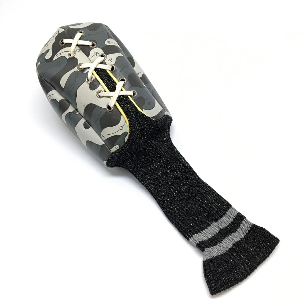 Russell No Headcover (DR) Negro x Gris Máscara Lucha Golf RUSSELUNO — vista 2