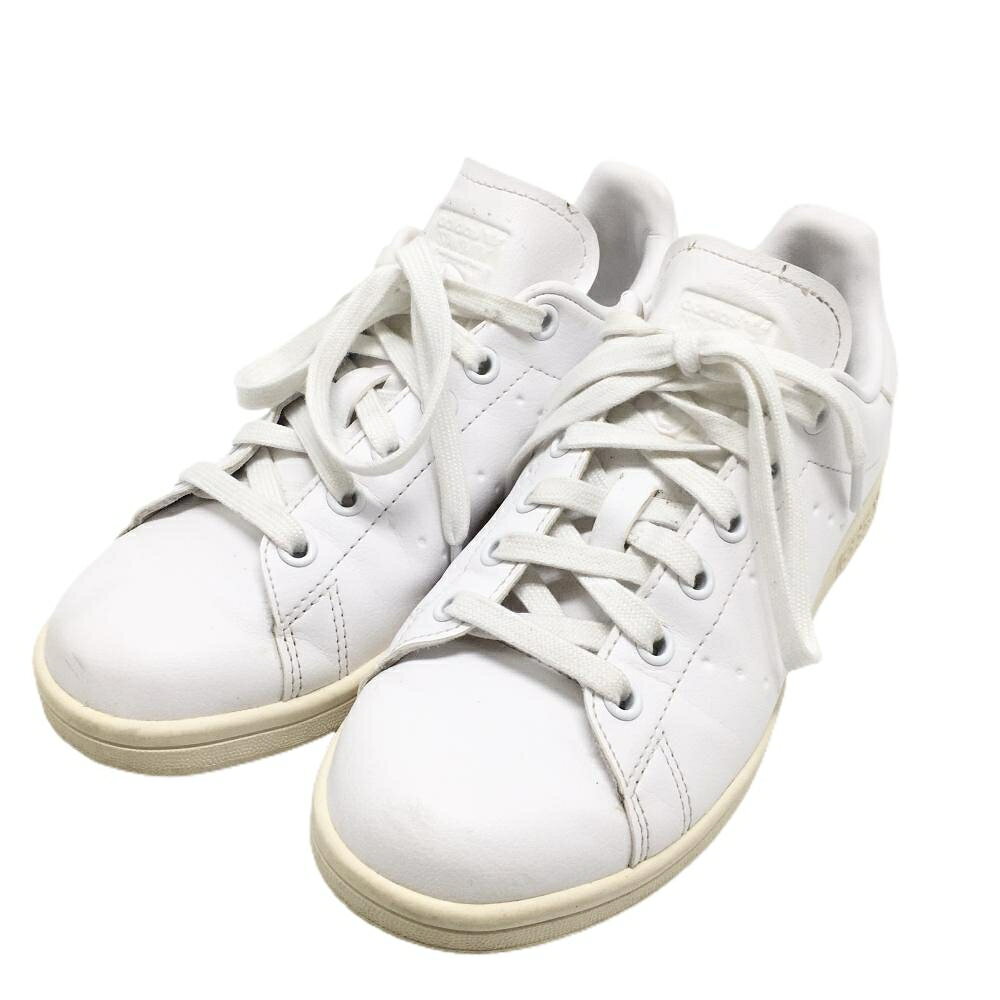 【美品】アディダス ゴルフシューズ 白系 IG1561 スタンスミスゴルフ スパイクレス レディース 22.5 ゴルフウェア adidas