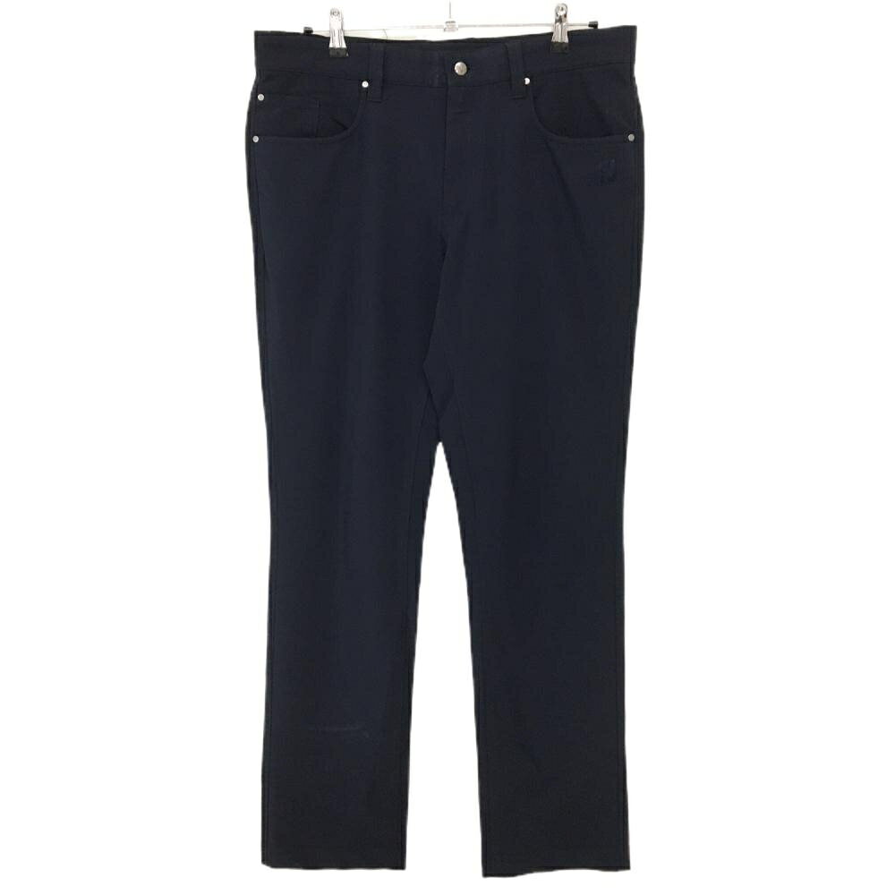 フットジョイ パンツ ネイビー ロゴ刺しゅう ストレッチ メンズ XL ゴルフウェア F...
