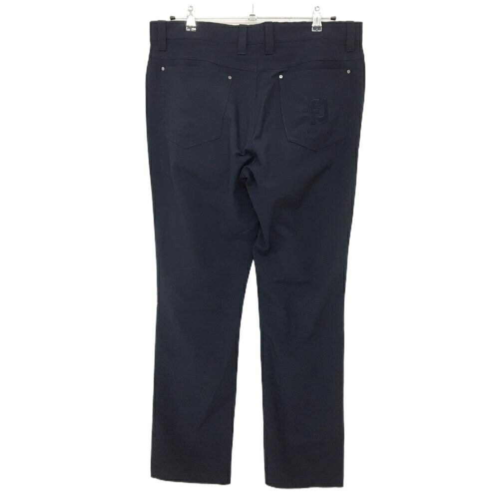 フットジョイ パンツ ネイビー ロゴ刺しゅう ストレッチ メンズ XL ゴルフウェア F...