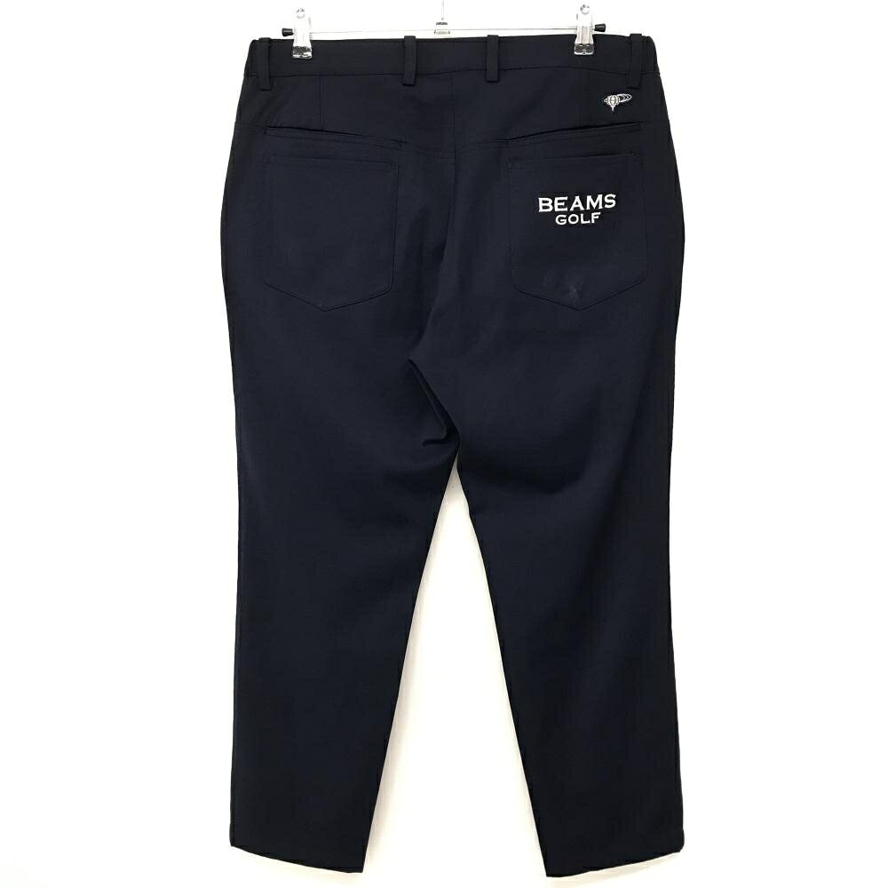 ビームスゴルフ パンツ ネイビー ロゴ刺しゅう ポケット擦れ、内側毛羽立ち メンズ 52 ゴルフウェア BEAMS GOLF