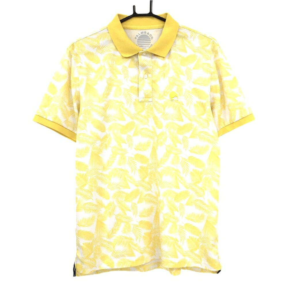 商品説明 ブランド PALMS&CO アイテム 半袖ポロシャツ 表記サイズ XL ※海外サイズの場合もございます。必ず実寸サイズをご確認ください。 実寸サイズ 　身幅：約53cm　袖丈：約22.5cm　肩幅：約47cm　着丈：約72cm ※実寸サイズの採寸方法については、こちらをご覧ください。 ★実寸サイズは平台に平置きして外寸を測定しており、商品によっては若干の誤差が生じます。数cmの誤差は予めご了承くださいませ。 特徴・仕様 適応時期 春 ・ 夏 商品ランク B+ コメント 襟色褪せ、毛羽立ち、左袖糸引き 商品ランク（ゴルフウェア） N 新品（タグ付き) S 新品未使用品（タグなし） A+ 使用感や汚れ等がない、または目立たない綺麗な中古品 A 使用感や汚れ等が少ない美品や良品 B+ 使用感や中小の汚れ等がある一般的な中古品 B 使用感や大中の汚れ等がある一般的な中古品 C 使用感や大中の汚れ、小さな穴等がある中古品 商品ランク（ゴルフシューズ） N 新品（タグ付き) S 新品未使用品（タグなし） A+ しわや汚れ等がない、または少ない綺麗な中古品 A しわや小さな汚れはあるが、使用感が少ない美品や良品 B+ しわや中小の汚れ、使用感がある一般的な中古品 B しわや大中の汚れ、使用感がある一般的な中古品 C しわや大中の汚れ、使用感がある中古品 D しわや大きな汚れ、使用感がある中古品 &nbsp;★A+～CランクはUSED品となりますので、神経質な方はご入札をお控えください。 &nbsp;★Nランクは新品商品ですが、一部保管時による汚れ等があります。商品説明や写真で必ずご確認ください。　
