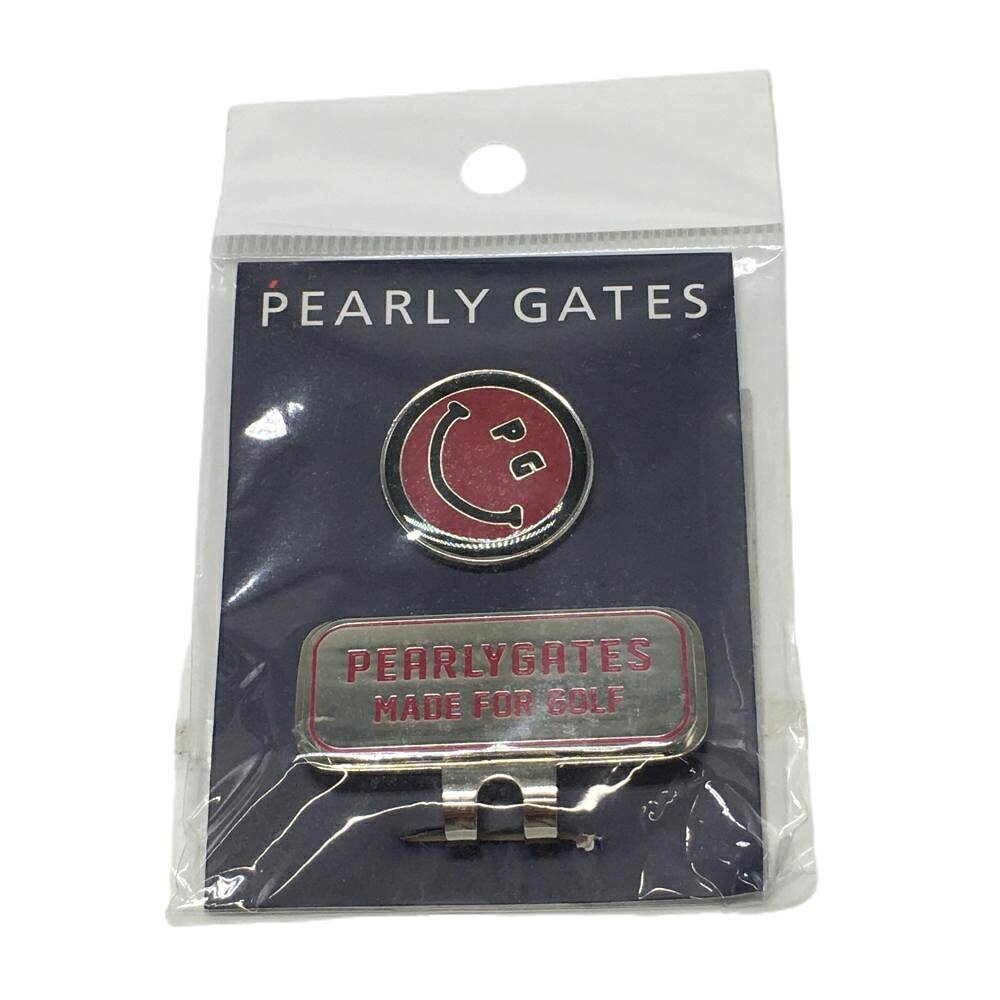 【25%OFFクーポン配布中！9/14まで】【新品】パーリーゲイツ マグネット式クリップマーカー ピンク スマイル ニコちゃん FR ゴルフ PEARLY GATES