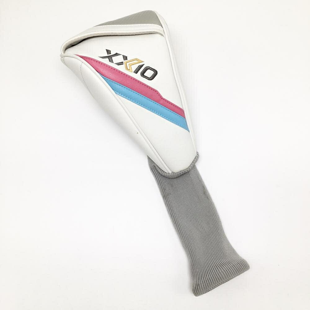 ゼクシオ ヘッドカバー(DR) 白×グレー ドライバー ロゴ刺しゅう ゴルフ XXIO