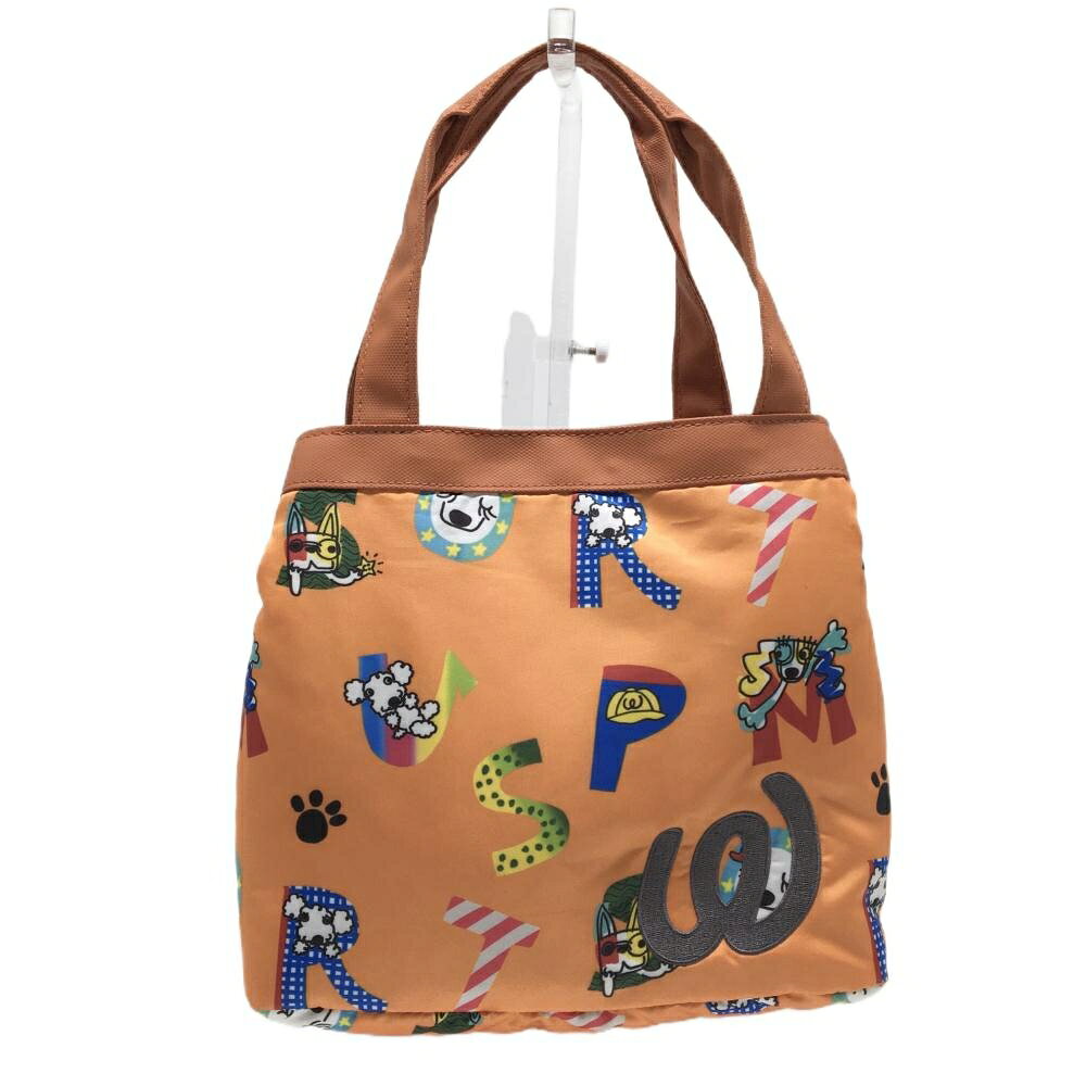 【美品】MUスポーツ 保冷カートバッグ オレンジ×マルチカラー 総柄 ゴルフ M・U SPORTS