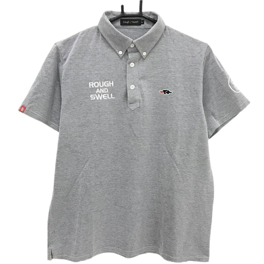 rough & swell 長袖ポロシャツ Lサイズ rough & swell 長袖ポロシャツ Lサイズ rough & swell - BIG LOGO MOCK