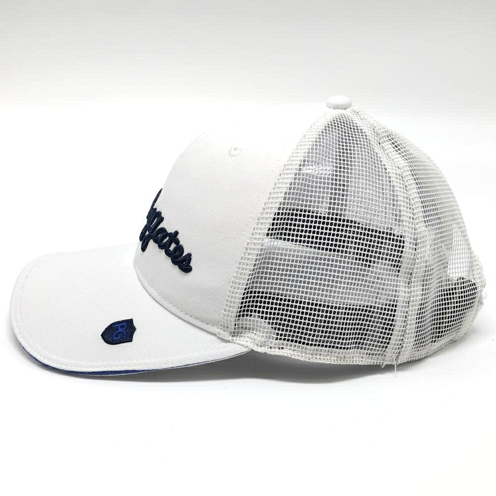 パーリーゲイツ メッシュキャップ 白×ネイビー 立体ロゴ FR ゴルフウェア PEARLY G...