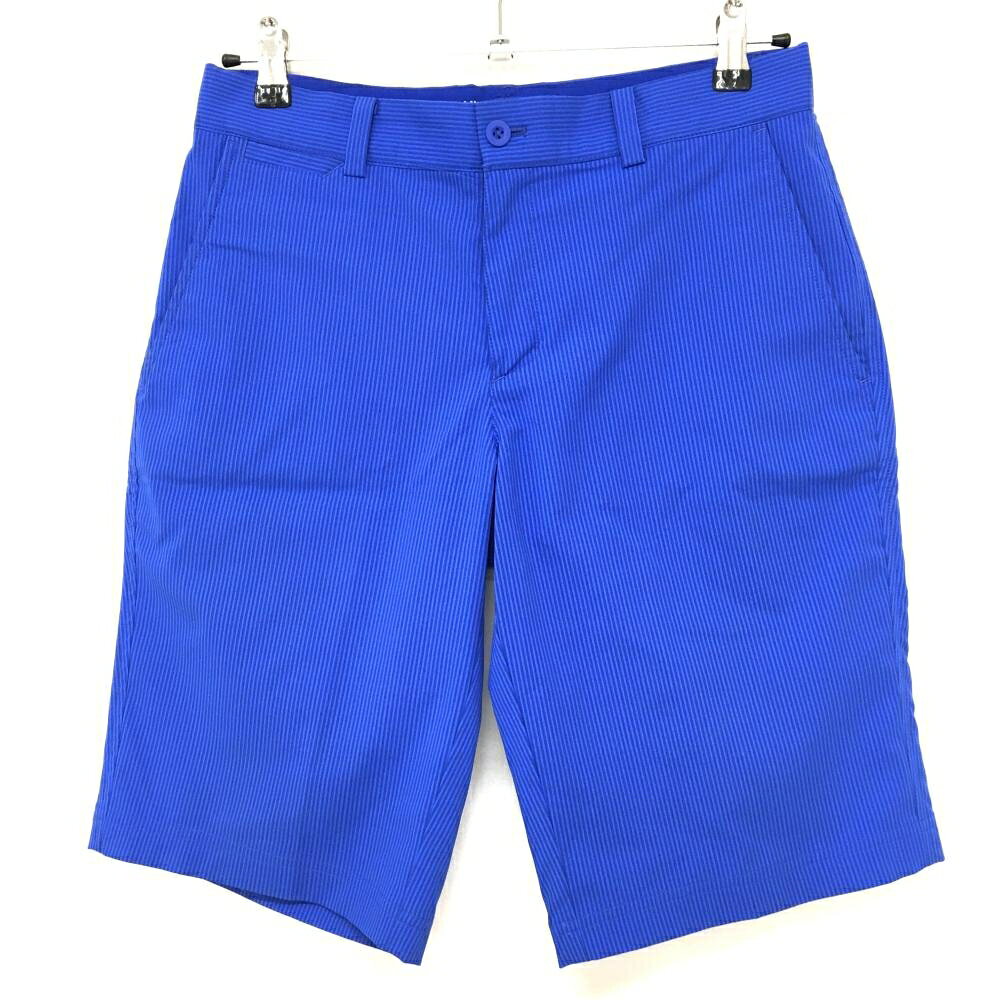 【25%OFFクーポン配布中！9/14まで】【超美品】ナイキゴルフ ハーフパンツ ブルー×ネイビー 細ボーダー ストレッチ DRI-FIT メンズ M ゴルフウェア NIKE