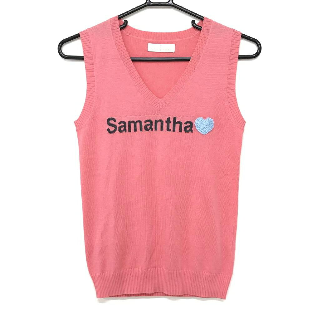 商品説明 ブランド Samantha Thavasa アイテム ニットベスト 表記サイズ S ※海外サイズの場合もございます。必ず実寸サイズをご確認ください。 実寸サイズ 　身幅：約37cm　袖丈：約-cm　肩幅：約33cm　着丈：約51.5cm ※実寸サイズの採寸方法については、こちらをご覧ください。 ★実寸サイズは平台に平置きして外寸を測定しており、商品によっては若干の誤差が生じます。数cmの誤差は予めご了承くださいませ。 特徴・仕様 適応時期 秋 ・ 冬 商品ランク A+ コメント 商品ランク（ゴルフウェア） N 新品（タグ付き) S 新品未使用品（タグなし） A+ 使用感や汚れ等がない、または目立たない綺麗な中古品 A 使用感や汚れ等が少ない美品や良品 B+ 使用感や中小の汚れ等がある一般的な中古品 B 使用感や大中の汚れ等がある一般的な中古品 C 使用感や大中の汚れ、小さな穴等がある中古品 商品ランク（ゴルフシューズ） N 新品（タグ付き) S 新品未使用品（タグなし） A+ しわや汚れ等がない、または少ない綺麗な中古品 A しわや小さな汚れはあるが、使用感が少ない美品や良品 B+ しわや中小の汚れ、使用感がある一般的な中古品 B しわや大中の汚れ、使用感がある一般的な中古品 C しわや大中の汚れ、使用感がある中古品 D しわや大きな汚れ、使用感がある中古品 &nbsp;★A+～CランクはUSED品となりますので、神経質な方はご入札をお控えください。 &nbsp;★Nランクは新品商品ですが、一部保管時による汚れ等があります。商品説明や写真で必ずご確認ください。　