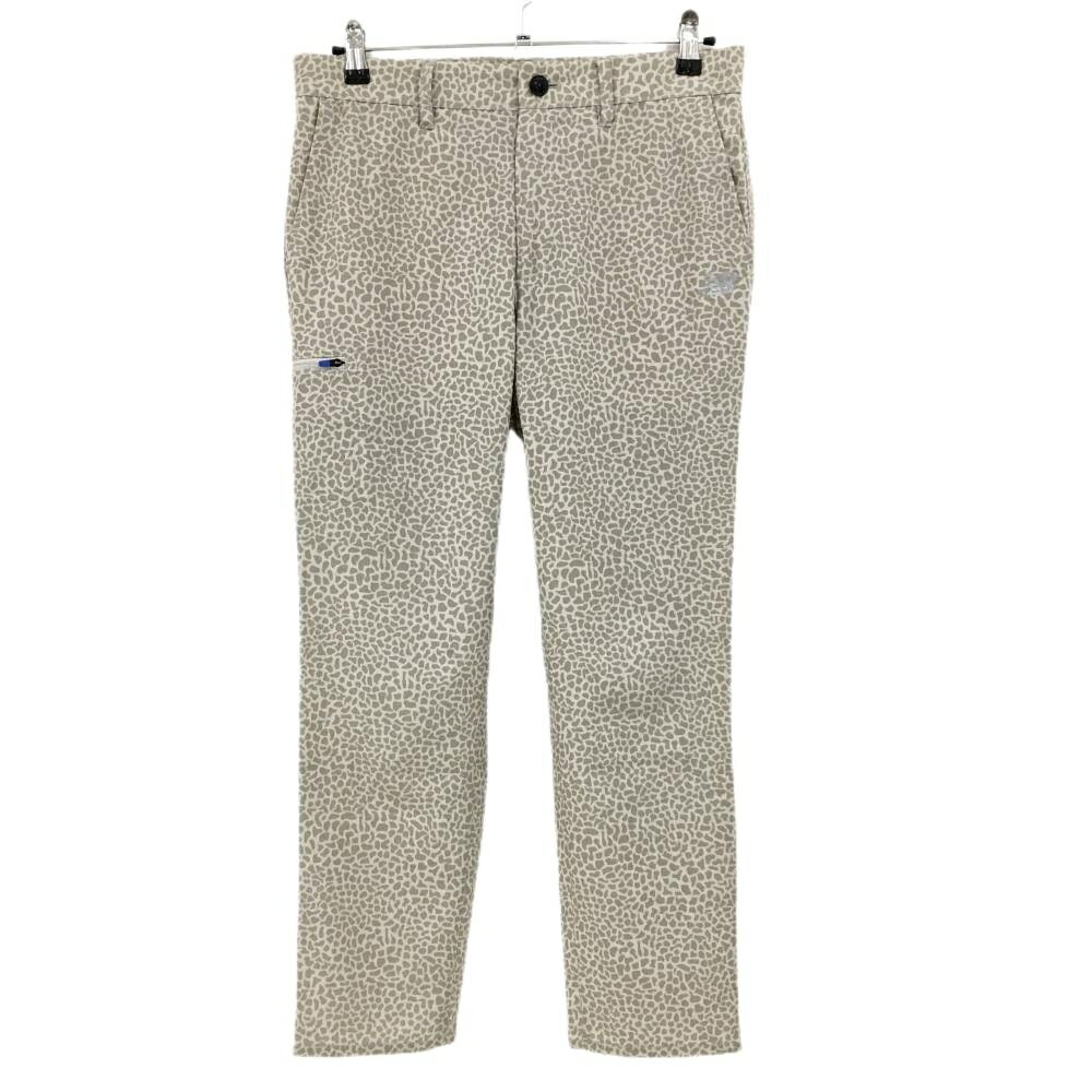 【25%OFFクーポン配布中！9/14まで】【超美品】ニューバランスゴルフ パンツ ベージュ×ライトブラウン 総柄 薄手 メンズ 4(M) ゴルフウェア 2024年モデル New Balance