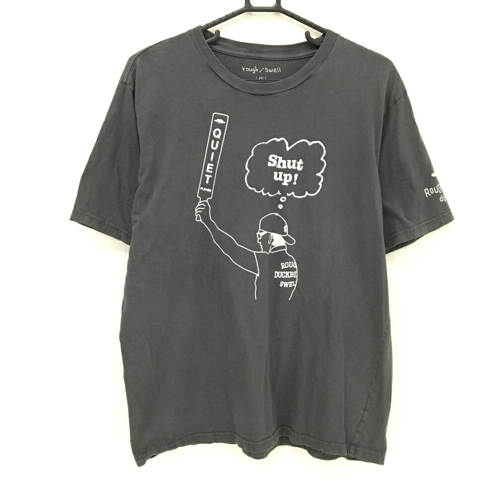 【25%OFFクーポン配布中！9/14まで】ラフアンドスウェル Tシャツ ダークグレー×白 ...