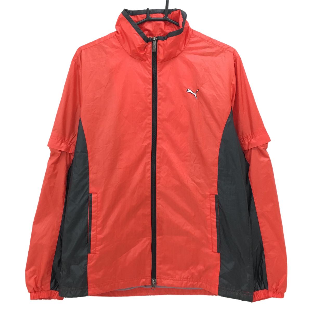 商品説明 ブランド PUMA アイテム 2WAYジャケット 表記サイズ L ※海外サイズの場合もございます。必ず実寸サイズをご確認ください。 実寸サイズ 　身幅：約56.5cm　袖丈：約24/65.5cm　肩幅：約45.5cm　着丈：約70.5cm ※実寸サイズの採寸方法については、こちらをご覧ください。 ★実寸サイズは平台に平置きして外寸を測定しており、商品によっては若干の誤差が生じます。数cmの誤差は予めご了承くださいませ。 特徴・仕様 適応時期 春 ・ 秋 商品ランク A+ コメント 後ろプリント部跡有り・汚れ 商品ランク（ゴルフウェア） N 新品（タグ付き) S 新品未使用品（タグなし） A+ 使用感や汚れ等がない、または目立たない綺麗な中古品 A 使用感や汚れ等が少ない美品や良品 B+ 使用感や中小の汚れ等がある一般的な中古品 B 使用感や大中の汚れ等がある一般的な中古品 C 使用感や大中の汚れ、小さな穴等がある中古品 商品ランク（ゴルフシューズ） N 新品（タグ付き) S 新品未使用品（タグなし） A+ しわや汚れ等がない、または少ない綺麗な中古品 A しわや小さな汚れはあるが、使用感が少ない美品や良品 B+ しわや中小の汚れ、使用感がある一般的な中古品 B しわや大中の汚れ、使用感がある一般的な中古品 C しわや大中の汚れ、使用感がある中古品 D しわや大きな汚れ、使用感がある中古品 &nbsp;★A+～CランクはUSED品となりますので、神経質な方はご入札をお控えください。 &nbsp;★Nランクは新品商品ですが、一部保管時による汚れ等があります。商品説明や写真で必ずご確認ください。　