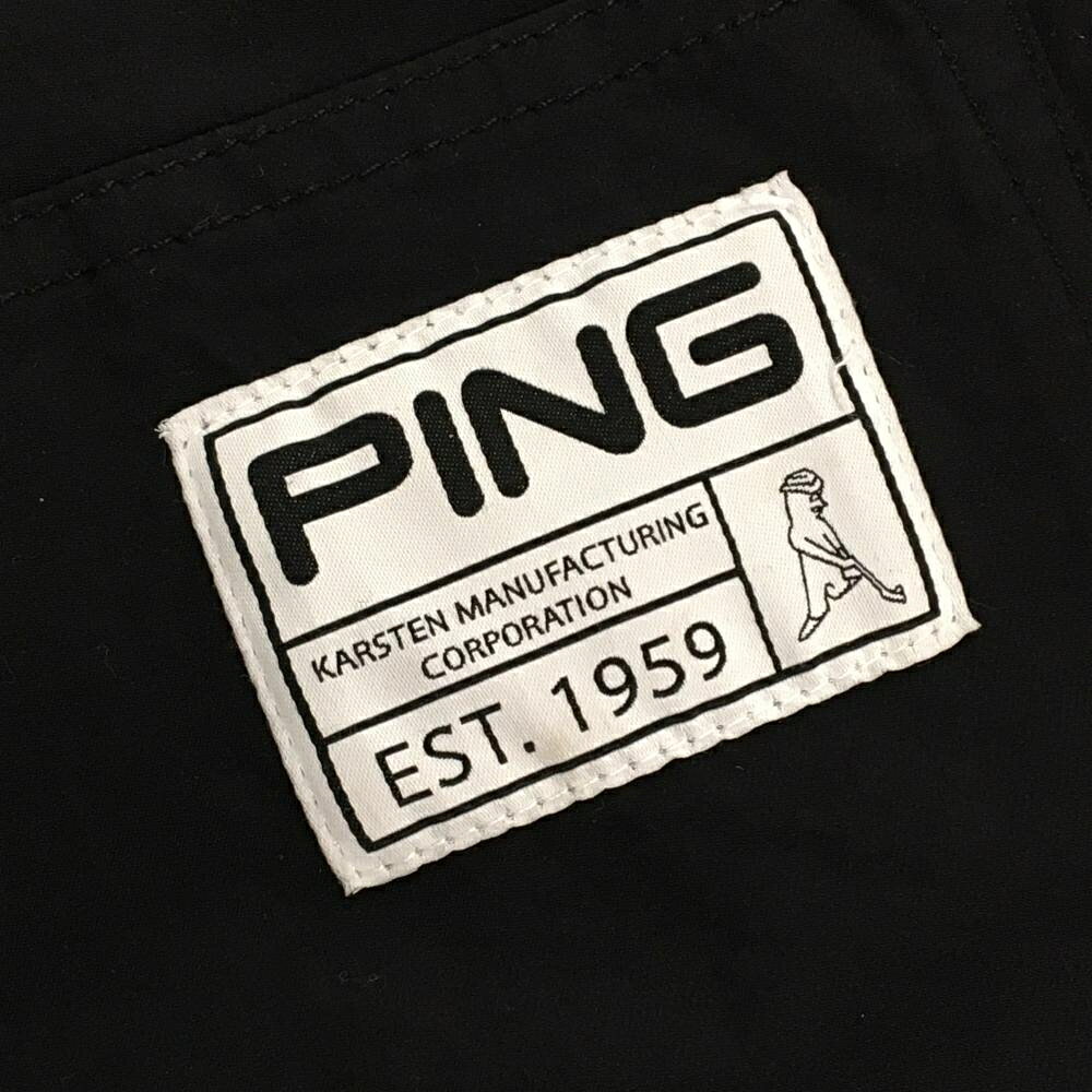 ピン パンツ 黒 ストレッチ ナイロン混 メンズ M ゴルフウェア PING