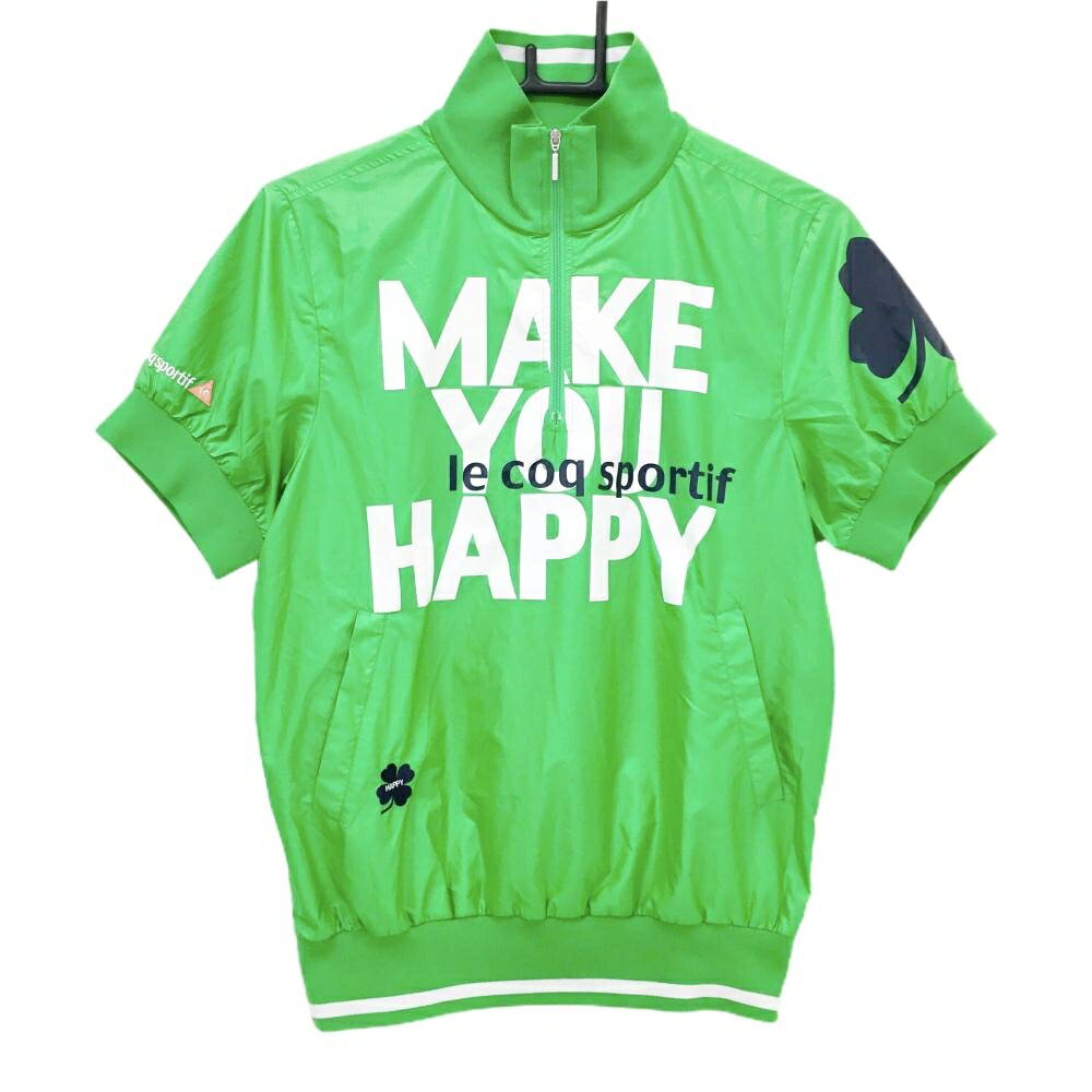 商品説明 ブランド le coq sportif アイテム 半袖ブルゾン 表記サイズ M ※海外サイズの場合もございます。必ず実寸サイズをご確認ください。 実寸サイズ 　身幅：約52.5cm　袖丈：約21cm　肩幅：約40cm　着丈：約61.5cm ※実寸サイズの採寸方法については、こちらをご覧ください。 ★実寸サイズは平台に平置きして外寸を測定しており、商品によっては若干の誤差が生じます。数cmの誤差は予めご了承くださいませ。 特徴・仕様 フロントプリント　サイドジップ　 適応時期 春 ・ 夏 商品ランク A コメント ネック・袖口・胸上糸引き小、後ろ裾糸引き 商品ランク（ゴルフウェア） N 新品（タグ付き) S 新品未使用品（タグなし） A+ 使用感や汚れ等がない、または目立たない綺麗な中古品 A 使用感や汚れ等が少ない美品や良品 B+ 使用感や中小の汚れ等がある一般的な中古品 B 使用感や大中の汚れ等がある一般的な中古品 C 使用感や大中の汚れ、小さな穴等がある中古品 商品ランク（ゴルフシューズ） N 新品（タグ付き) S 新品未使用品（タグなし） A+ しわや汚れ等がない、または少ない綺麗な中古品 A しわや小さな汚れはあるが、使用感が少ない美品や良品 B+ しわや中小の汚れ、使用感がある一般的な中古品 B しわや大中の汚れ、使用感がある一般的な中古品 C しわや大中の汚れ、使用感がある中古品 D しわや大きな汚れ、使用感がある中古品 &nbsp;★A+～CランクはUSED品となりますので、神経質な方はご入札をお控えください。 &nbsp;★Nランクは新品商品ですが、一部保管時による汚れ等があります。商品説明や写真で必ずご確認ください。　