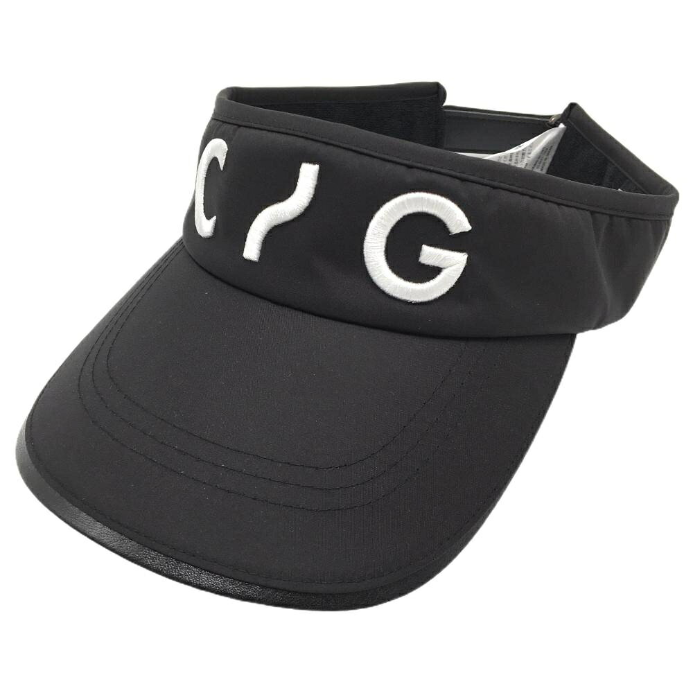 【25%OFFクーポン配布中！9/14まで】【新品】CPG サンバイザー 黒×白 ロゴ刺しゅう...