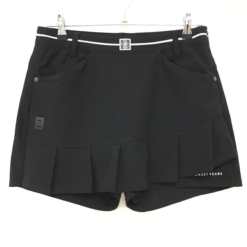 【25%OFFクーポン配布中！9/14まで】【美品】SY32 キュロットスカート 黒×白 ウエ...