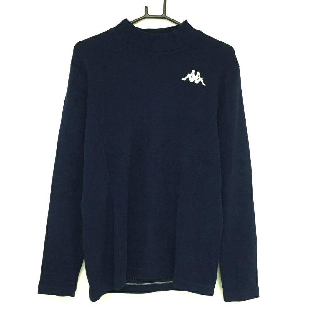 【25%OFFクーポン配布中！9/14まで】【美品】カッパ 長袖ハイネックシャツ ネイビ...