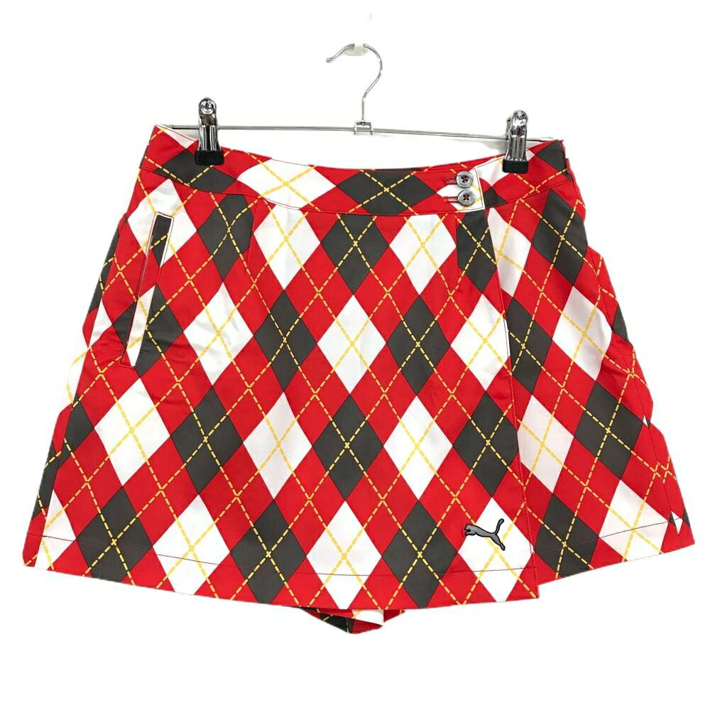 【25%OFFクーポン配布中！9/14まで】プーマ キュロットスカート 白×レッド×イエロ...