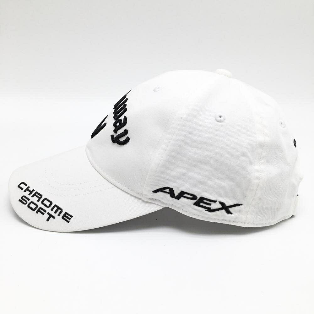 【超美品】キャロウェイ キャップ 白×黒 立体ロゴ刺しゅう FR ゴルフウェア Callaway