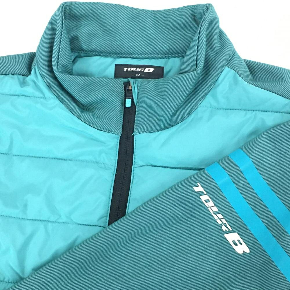【美品】ブリヂストンTOURB 中綿切替ジャケット グリーン 一部中綿 一部裏起毛 メ...