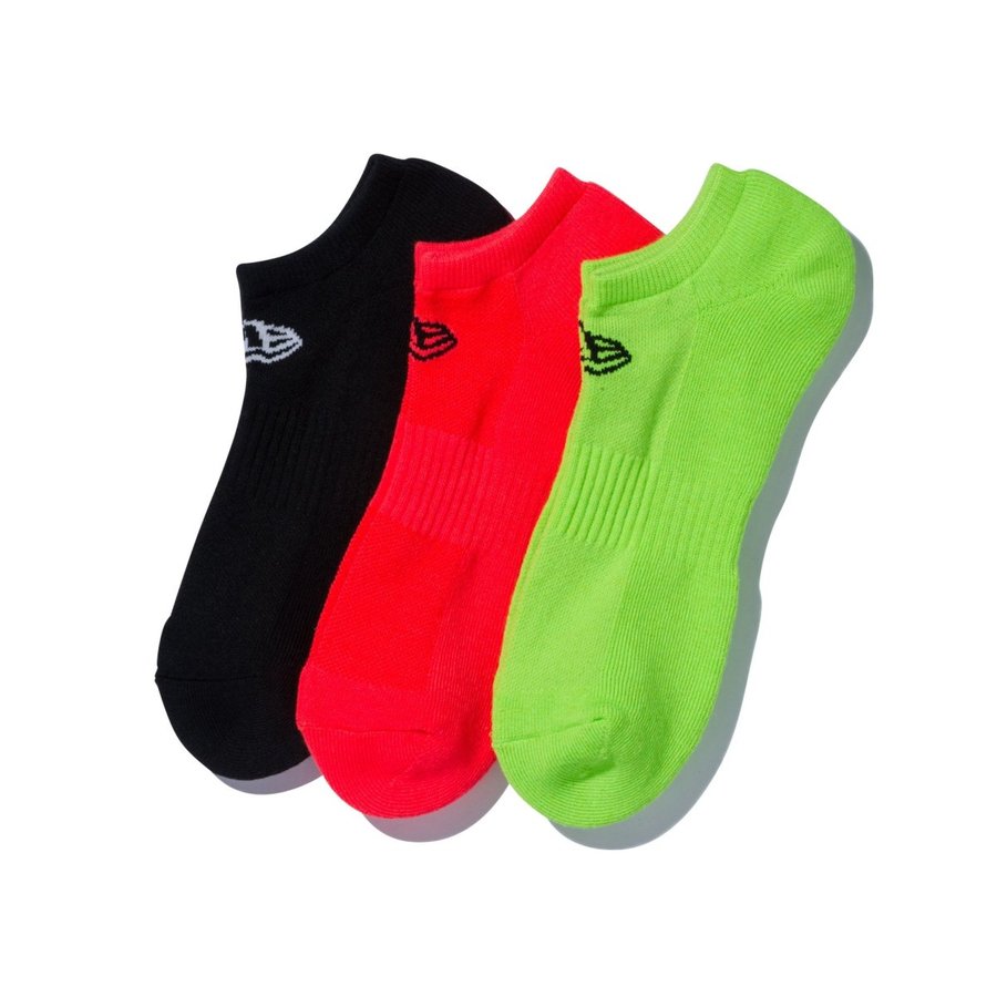 NEW ERA ニューエラ SOCKS SHORT 3PAIRS FLASH 12674026 ソックス ショート 3ペア フラッシュパック マルチ